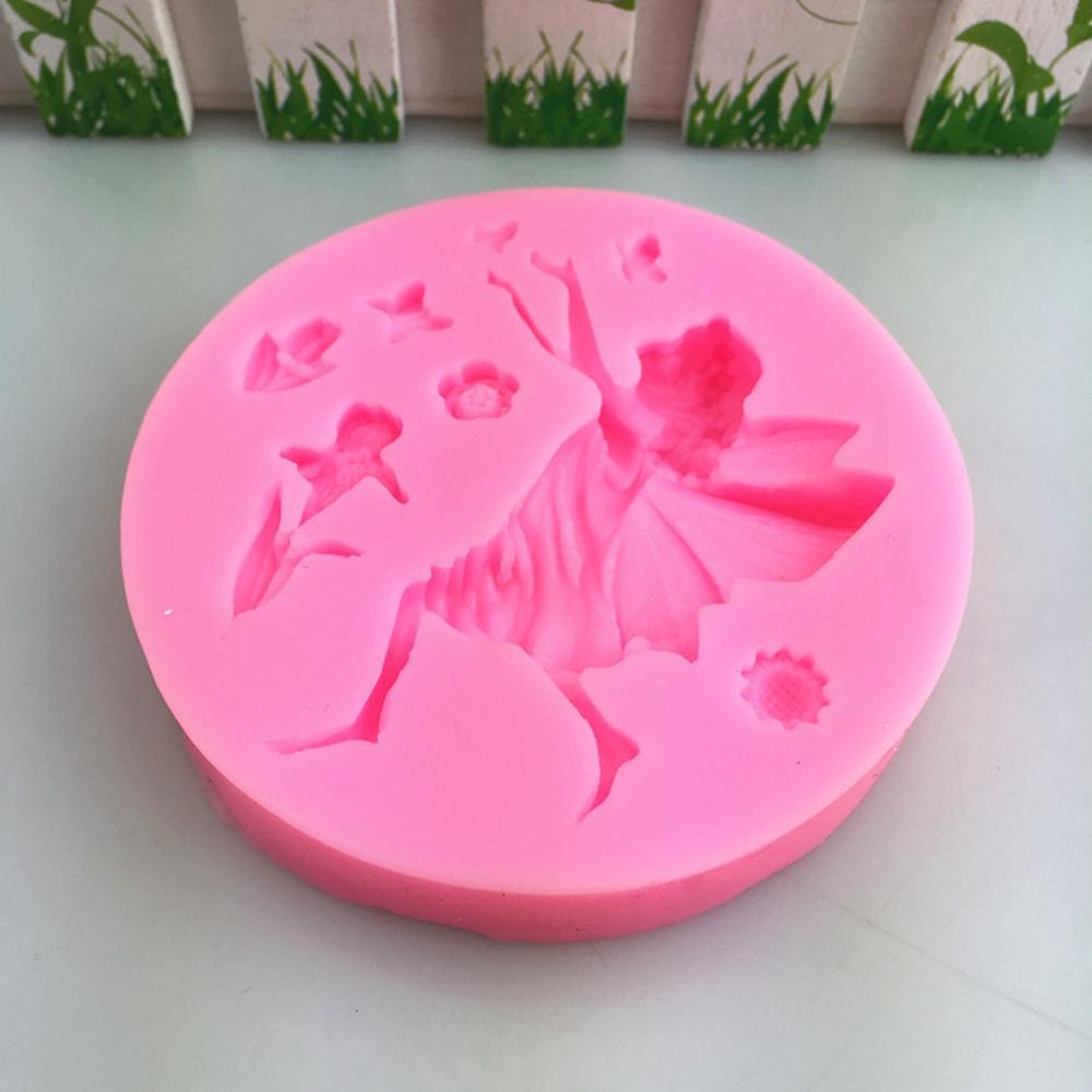 Girl Silicone Candy Chocolate Baking Cupcake Mold Fondant Cake Decorating Tools Bakeware