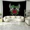 Poison Band Wall Tapestry Aesthetic Wall Hanging Printed Fabric Blanket Decorative Tapestries for Bedroom Living Room Home Decor