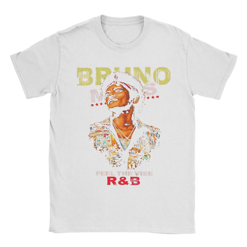 Bruno Mars Feel The Vibe RB T Shirts Men Cotton Casual TShirts Crew Neck Tees Short Sleeve Tops Gift Idea