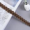 12 метров плетеной кружевной отделки бахрома ткань 1,5 см ширина кружевная лента одежда штора DIY швейные аксессуары обивка декор поделки