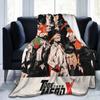 To Be Hero-X Snap Fashion Blanket Anime Cartoon Flannel Novelty Warm Throw Fashion Blanket for Bed Sofa Spring/Autumn Car