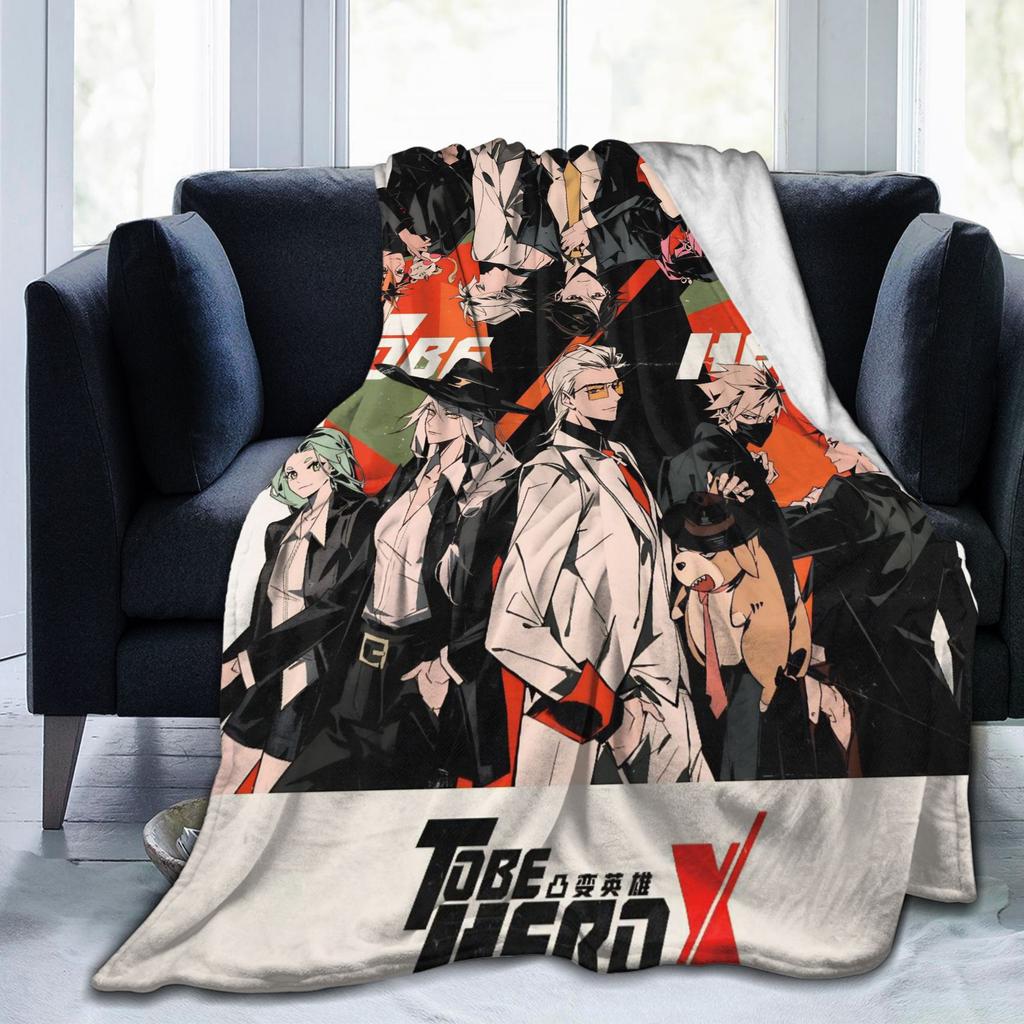 To Be Hero-X Snap Fashion Blanket Anime Cartoon Flannel Novelty Warm Throw Fashion Blanket for Bed Sofa Spring/Autumn Car