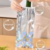 Aluminum Foil Food Sealing Bags Reusable Leakproof Kitchen Fresh Bag Zip Lock Long Strip Fruits Vegetables Fresh-keep Bags