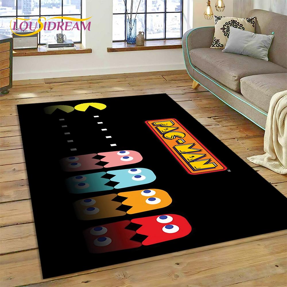 Retro Pacman-n Classics Game Rug Carpet for Living Room Bedroom Home Decor,Floor Mat Non-slip Decoration for Sofa Doormat Kids
