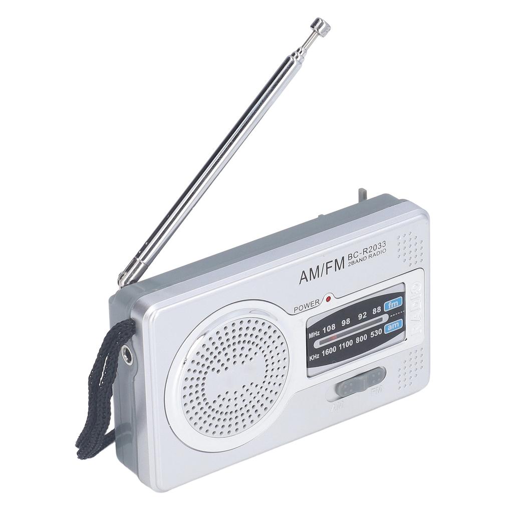 AM FM Radio Battery Power Supply Waterproof Plastic Material Portable Radio Receiver for Outdoor