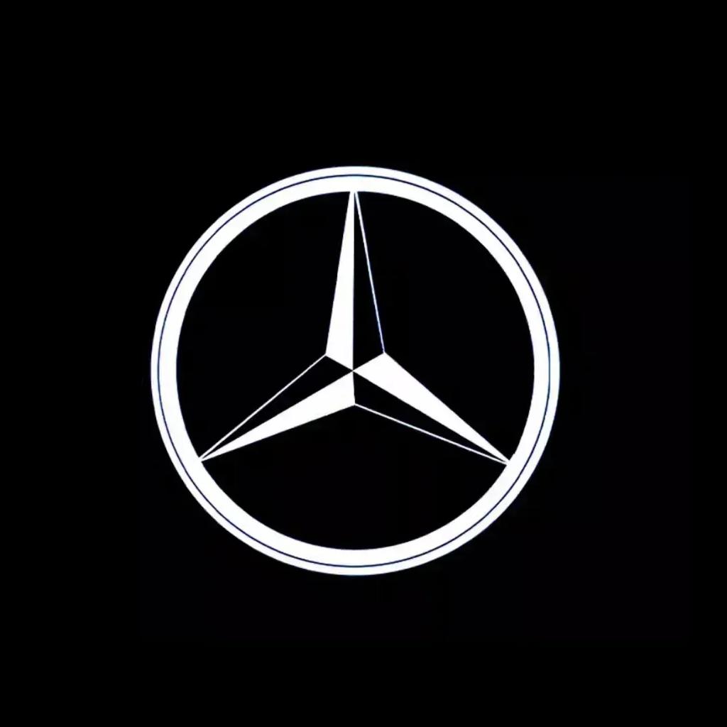 Car Sticker For Benz AMG 2pcs LED Car Doo Projection Welcome Lamp logo light For Mercedes Benz Maybach S Class W221 W222 W223 S