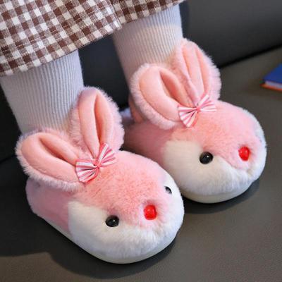 Зимние домашние нескользящие хлопковые тапочки для детей 1-3 лет, для мальчиков и девочек