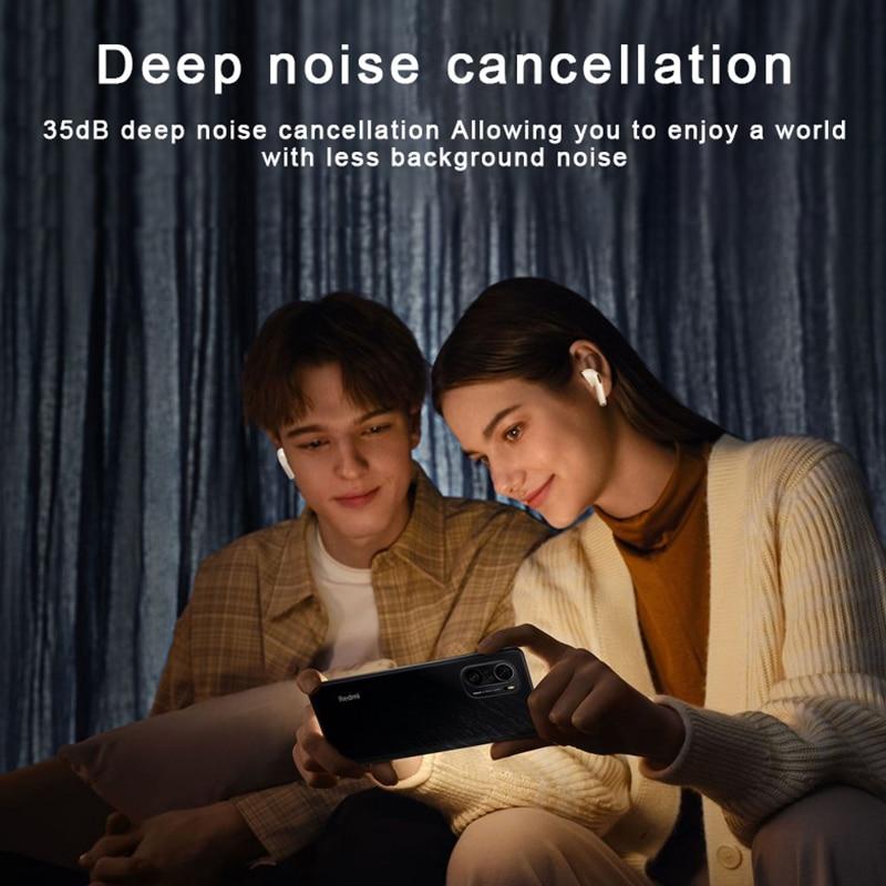 Bluetooth Earphones Compatible Xiaomi Wireless Business Headphone Noise Reduction Earbuds HD Stereo Mic