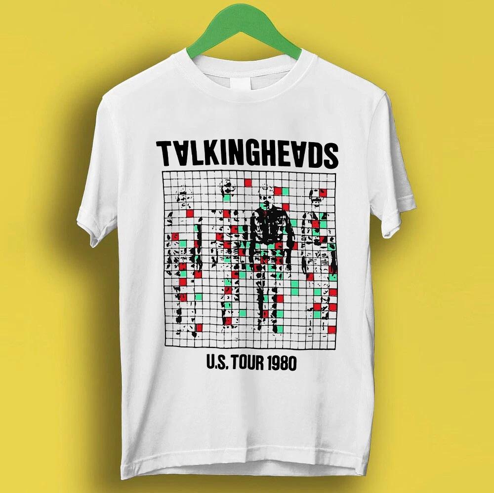 Talking Heads Тур по США 1980 Панк-рок Постер Музыка Ретро Крутая Футболка P7275