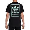 adidas Футболка с коротким рукавом Originals Trefoil с двухсторонним принтом, повседневная, мужская, черная, DJ2712