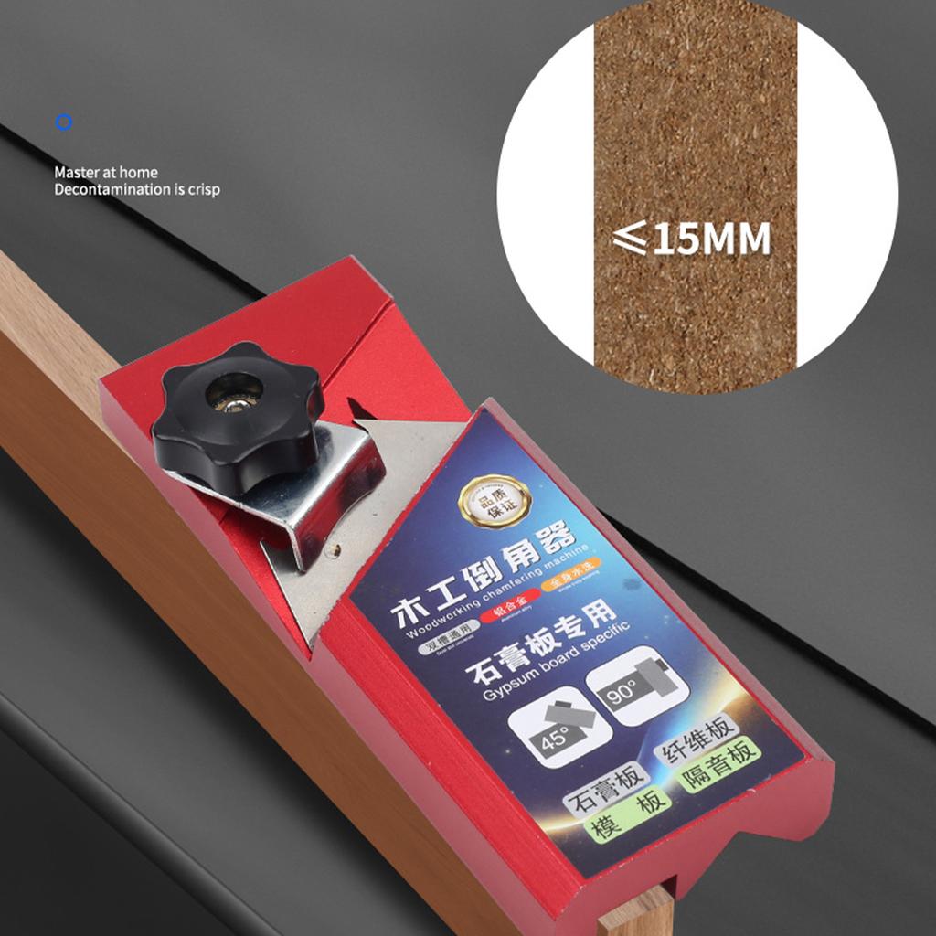 Ручной деревообрабатывающий станок с фаской под углом 45° и заусенцами с 10 лезвиями для гипсокартона, древесных плит, сухих стен