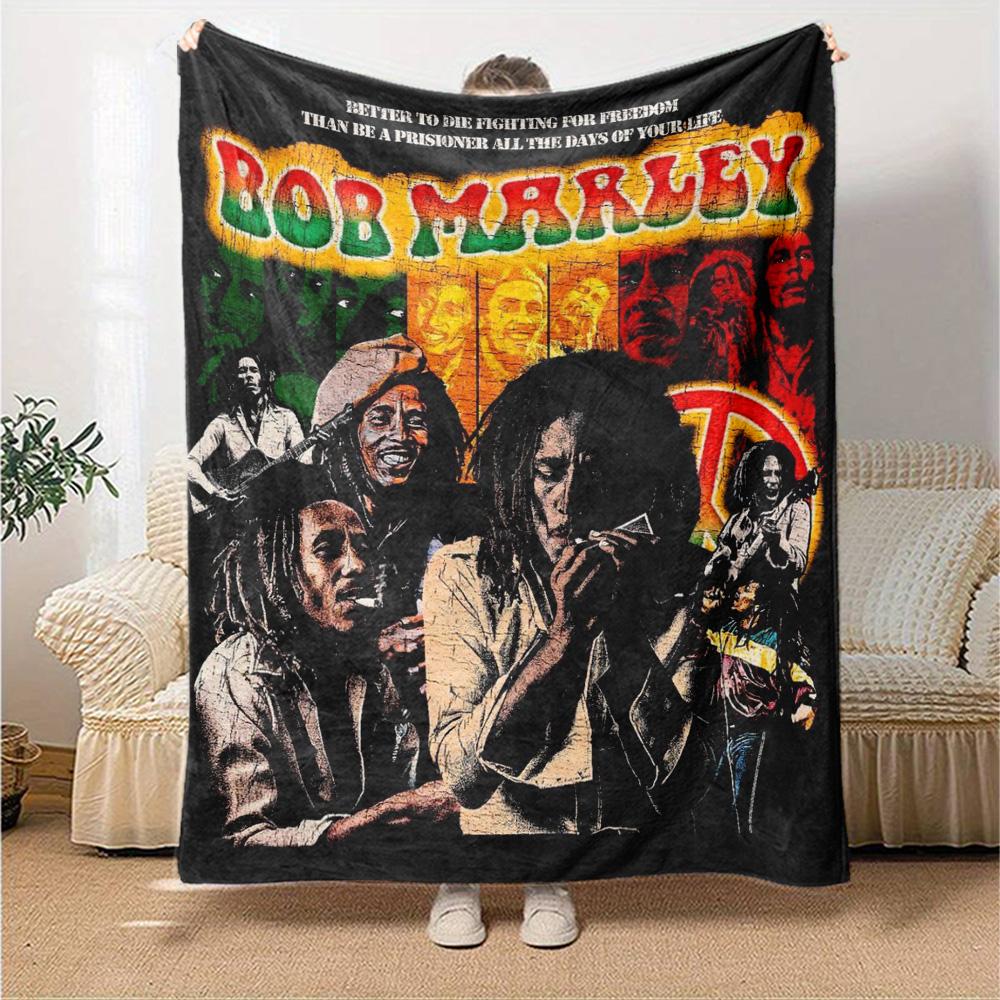 Bob Marley Blanket Soft Warm Cozy Perfect for Bed Sofa Couch Four Seasons Universal Modern Birthday Christmas Gift Blanket
