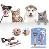 Pet Grooming Scissors Set Cat Manicure Nail Scissors Dog Cleaning Open Knot Comb Stainless Steel Nail Clipper Nail File