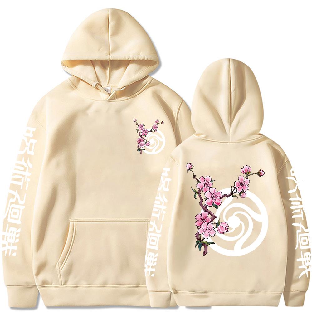 Jujutsu Kaisen Японское Аниме Годжо Сатору Графические Худи Оверсайз Худи с Капюшоном Длинный Рукав Хлопковое Худи Мужская Женская Одежда