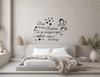 Wall stickers Home Created by Family Love Hearts Butterflies 100x50cm NC_007