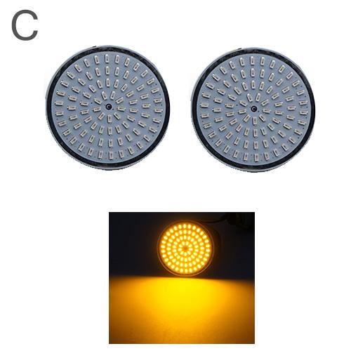 Bullet Turn Signal Indicator Light Lamp 1156 1157 LED Inserts Light for Motorcycle Harley Touring Sportster Glide Dyna FLSTF CVO