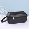 Women Men Travel Cosmetic Bag Zipper Makeup Bags Leather Toiletry Bag Portable Large Capacity Cosmetics Organizer Storage Pouch