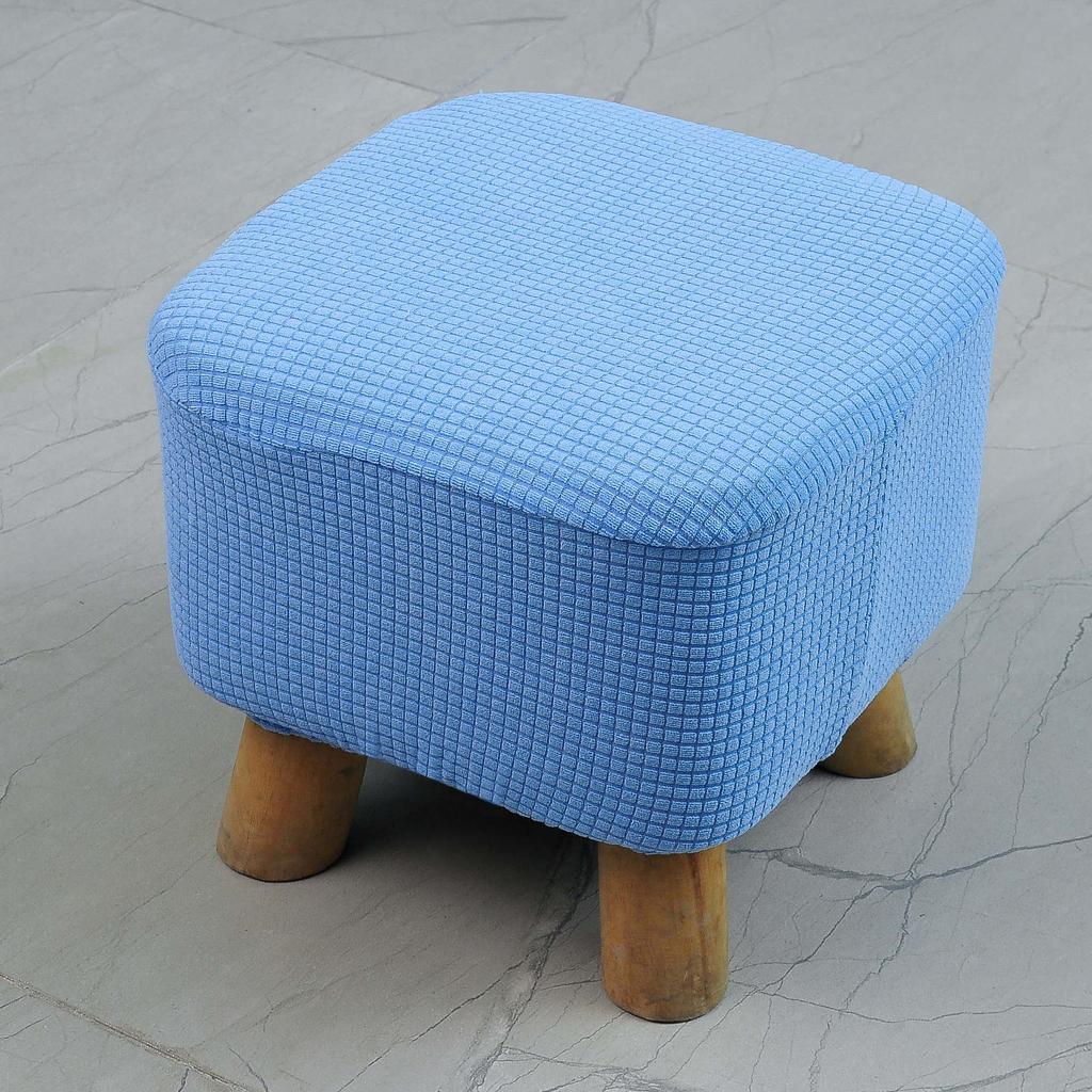 Утолщенный эластичный чехол для квадратного табурета