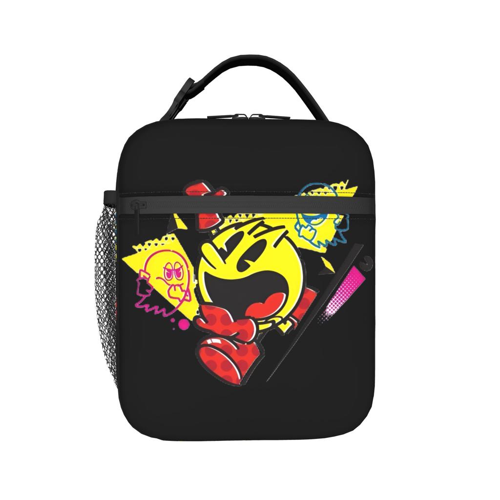 Custom P-Paced Thermal Insulated Lunch Bag Women Men Video Game Resuable Lunch Tote for School Office Outdoor Storage Food Box