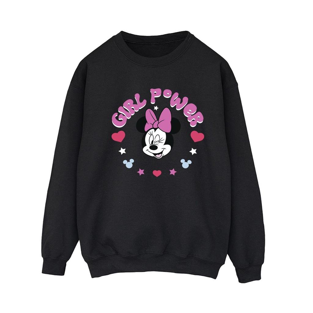 Disney Womens/Ladies Minnie Mouse Girl Power Sweatshirt