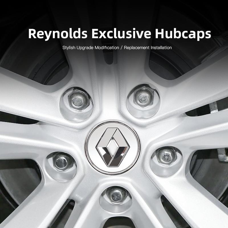 Декоративные колпачки ступицы колеса автомобиля Renault с логотипом для RS Megane 2 3 4 Trafic Scenic 2 Clio Captur Twingo QM6