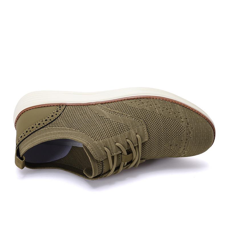 Men Casual Dress Sneakers Outdoor Comfort Lightweight Leisure Shoes Breathable Mesh Walking Shoes Soft Sole Sports Shoes