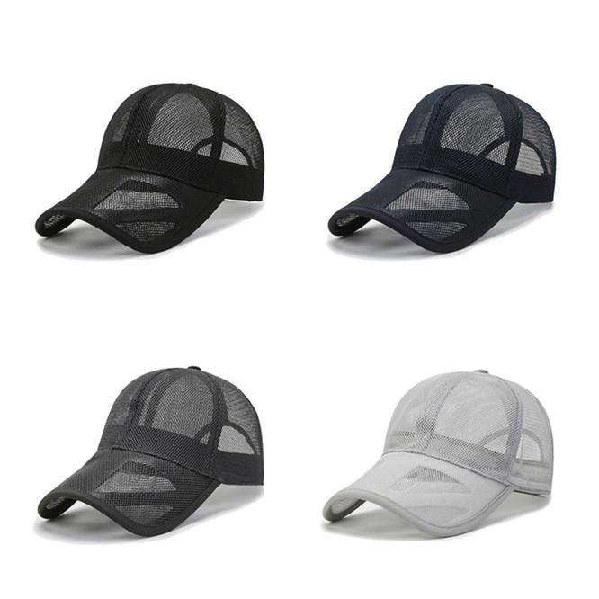 Summer Mesh Fashion Design Mesh Baseball Caps Sports Hats Mens Womens Travel and Trip Sunshade Hat Available Peaked Cap