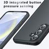 Для Samsung Galaxy S24 FE Чехол Skin-Touch TPU+PC Матовый Корпус Телефона, Прозрачный Черный