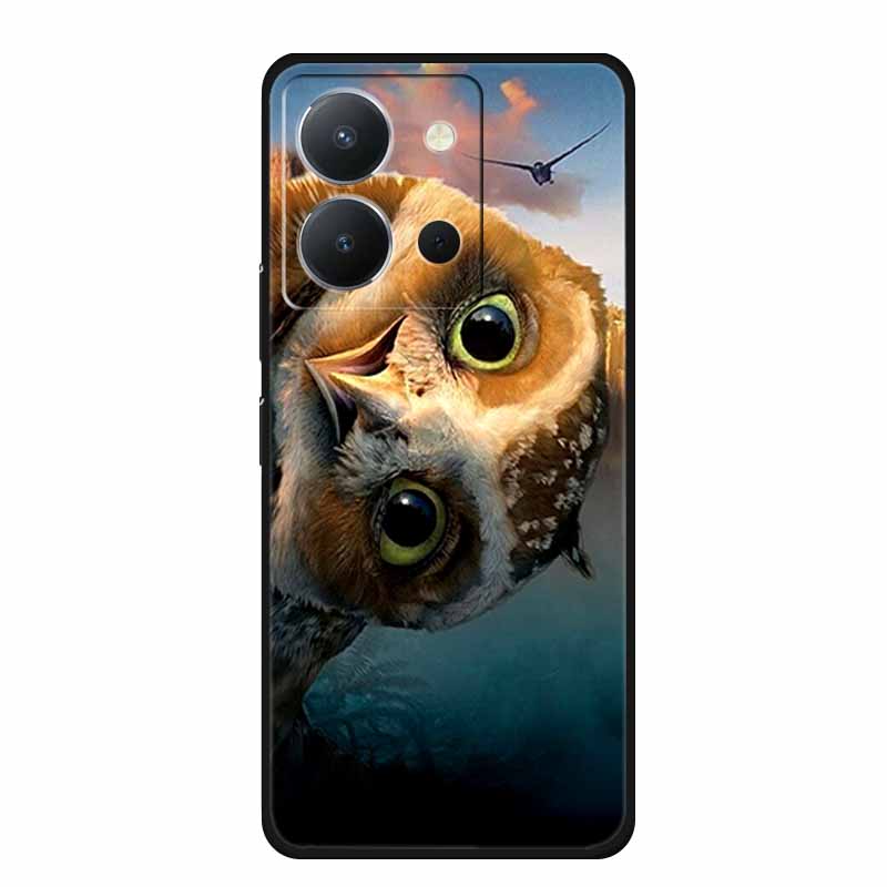 Чехол для Vivo Y36 4G Животные ТПУ Мягкий чехол Силиконовые чехлы для телефона Для VivoY36 4G Русская версия Ударопрочный Защитный Волк Чехол