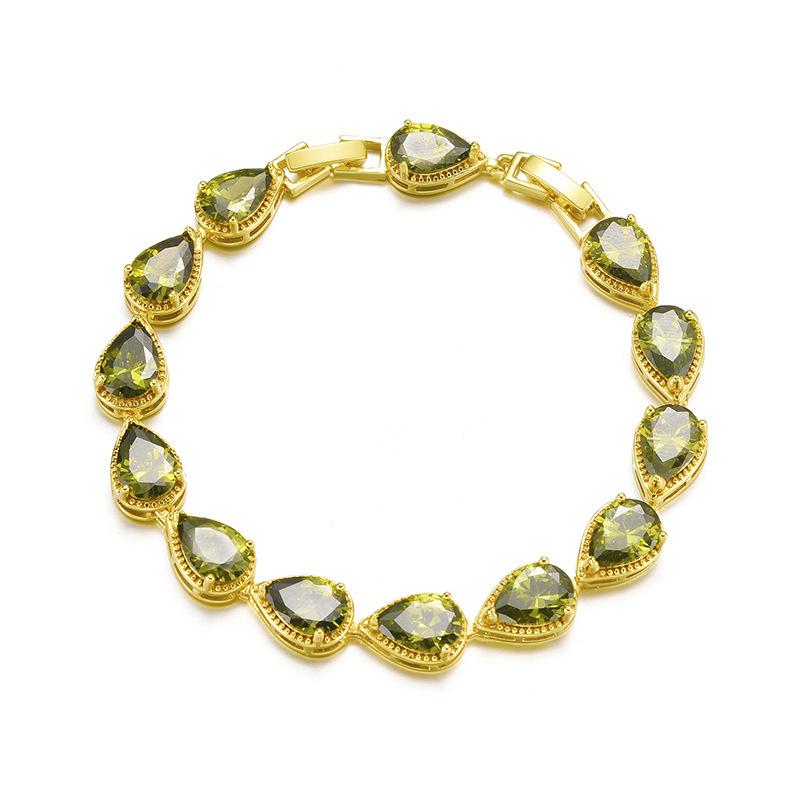 Самый продаваемый европейский и американский браслет с микро-инкрустацией из циркония ААА в форме капли воды, женская мода, свадебные украшения для невесты