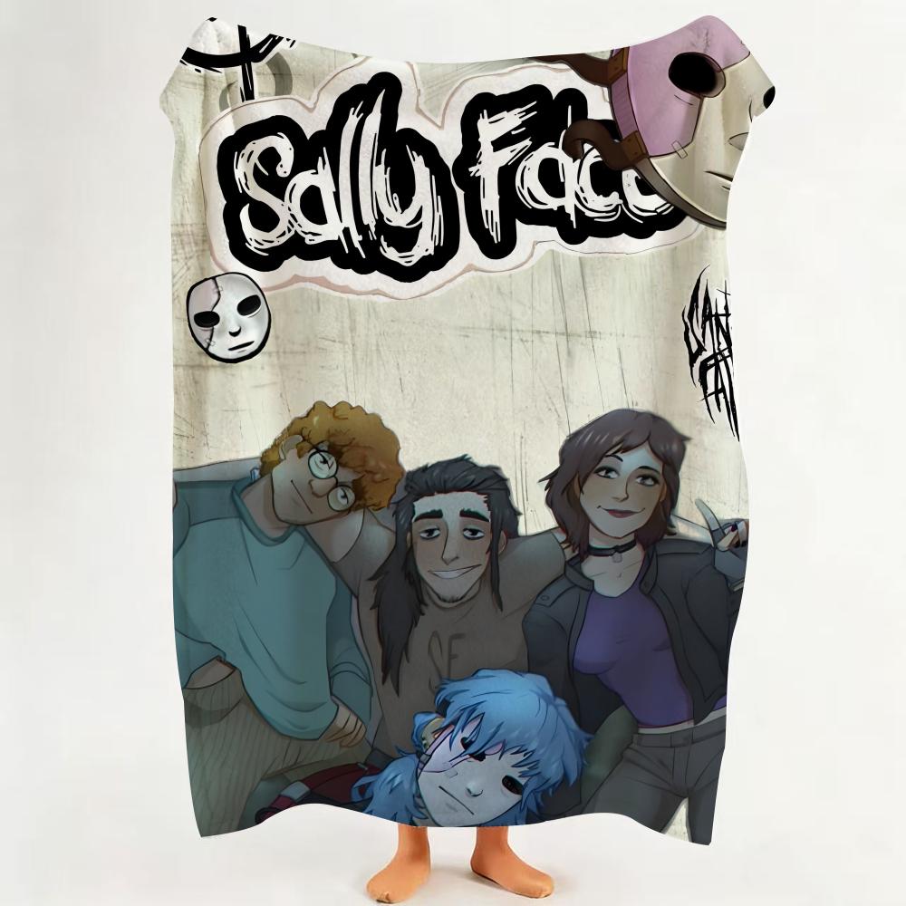 Game S Sally F Face Throw Flannel Throw Blanket Suitable for Sofa Living Room Bedroom