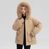 New Women Parka Fashion Winter Jacket Fur Collar Warm Snow Wear Padded Clothes Coat Wool Liner Hooded Parkas For Women