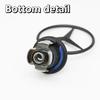 D81pcs 44mm 3D Metal Blue Chrome Star Emblem For Mercedes Benz AMG W202 W203 W204 W208 W210 W220 W221 Bonnet Hood Logo Badge Auto