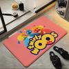 Cartoon T-Twirlywoos Floor Mat Soft Flannel Entrance Door Mat Non Slip Absorbent Bathroom Bedroom Floor Rug