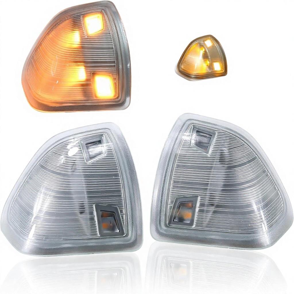 2 Pcs LED Side Mirror Turn Signal Lights Left/Right Fits for RAM 1500-5500 2010-2018 OE 68302828AA/2829AA