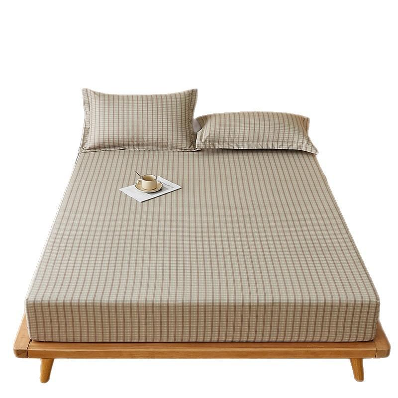 Простыня на резинке Пыленепроницаемый наматрасник Нескользящая простыня Приятная к коже Дышащая Грязеотталкивающая Стираемая Простыня на резинке для общежития