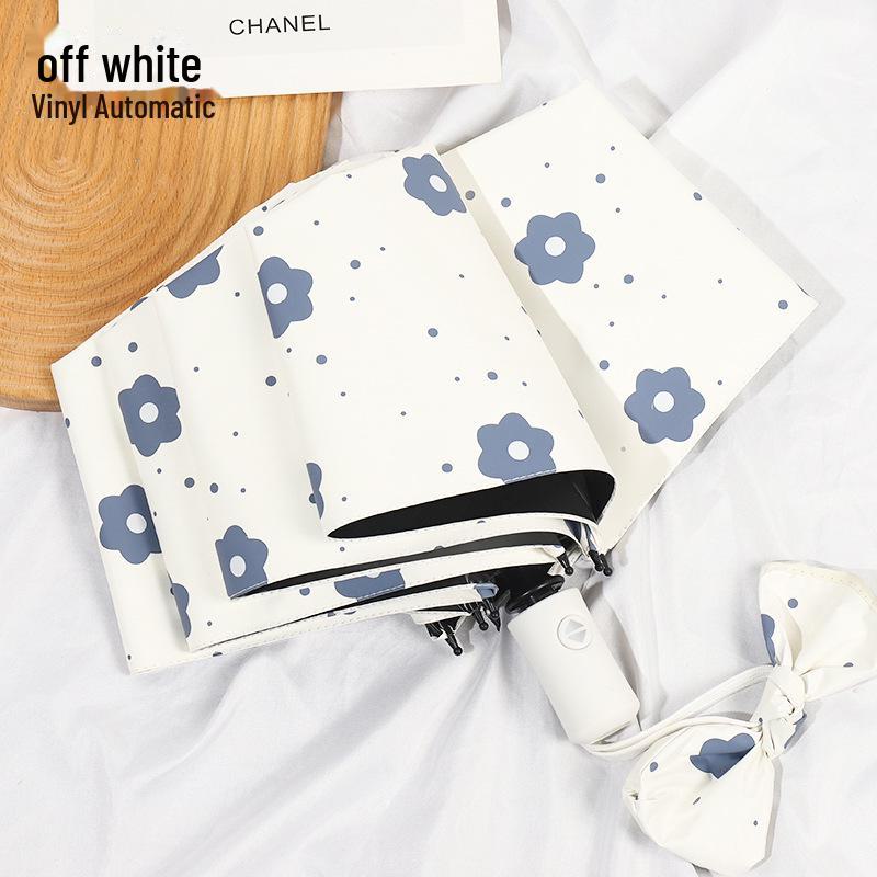 Automatic UV and Wind-Resistant Cartoon Parasol: Large Dual-Purpose Sun and Rain Umbrella for Women and Students.