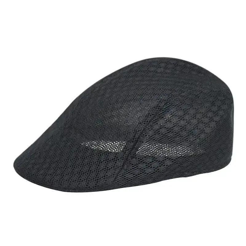 Beret Mesh Men Summer Spring Hats Air Permeable Ventilated Berets Caps For Women Touring Cap For Men Women Gender Neutral Outdoor Sport Sun Hat