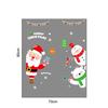 Cartoon Snowman Santa Window Sticker Christmas Gift Home Decor Sticker