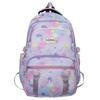 Colorful Spotted Cute Whale Print Large Capacity Student Backpack For Teens