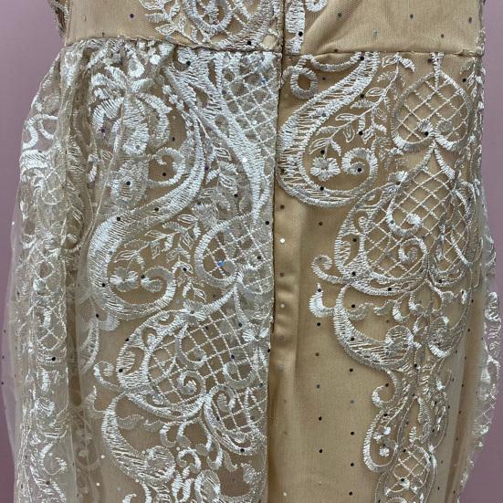 Женское сексуальное блестящее платье макси «Русалка» без рукавов с глубоким V-образным вырезом и высоким разрезом, облегающее фигуру, с цветочным принтом