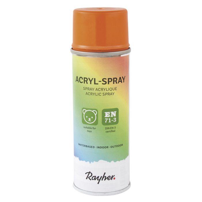 Spray acrylique, orange, Boîte 200ml
