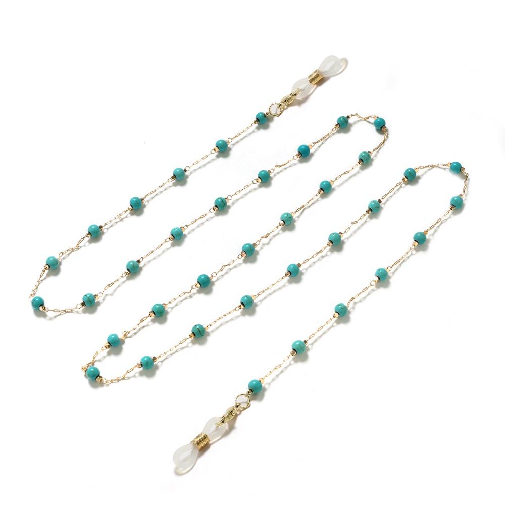Anti-Lost Eyeglass Holder Necklace Turquoise Eyeglass Lanyard Sunglasses Chains Reading Glasses