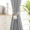 2Pcs Curtain Straps No Tools Needed Easy Operation Curtain Tiebacks Decorative Holdbacks Imitation Pearl Curtain Hooks