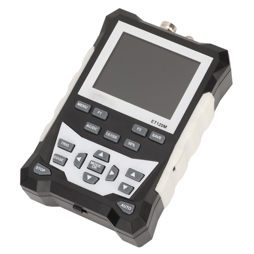 Ручной осциллограф 120 МГц Полоса пропускания формы сигнала Высокая точность 2,4-дюймовый TFT Цифровой цветной аналоговый осциллограф Набор