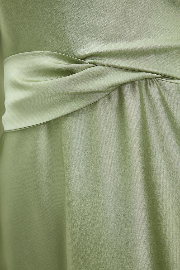 Женская мода новое вечернее платье в стиле хиджаб цвета экрю двубортное детальное свадебное длинное вечернее платье для особого дня