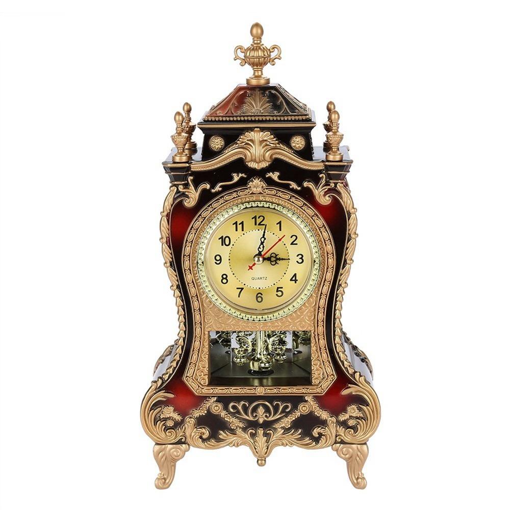European Style Retro Alarm Clock 12 Songs Antique Table Clock  Living Room Display