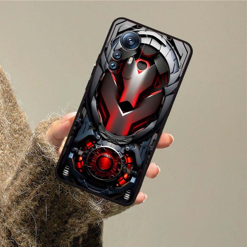 Механический стиль Рисунок Для Xiaomi Mi 15 14 13 13T 12 12T 12S 11 11i 11T Pro Ultra Lite 5G Черный Мягкий Чехол для Телефона