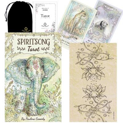 Карты Таро Spiritsong для с японским от lulucouture Таро для начинающих, Животные, Инструкции, [Аутентичные]