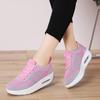 New Women's Flying Woven Shoes Air Cushion Shoes Spring Women's Casual Shoes Fashion Trend Platform Shoes Women's Shoes